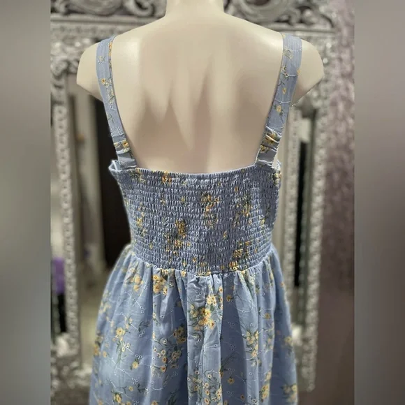 Jessica Simpson Floral Milkmaid Midi Dress - Picture 3 of 11